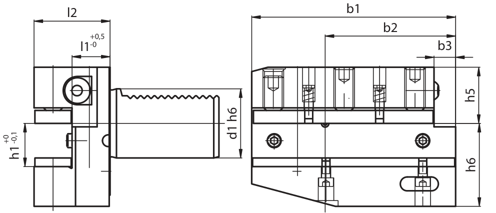 Radial VDI Tool Holders Static B5 Type