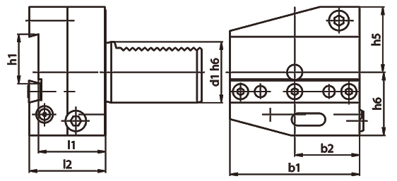 VDI Cutting Off Tool Holder